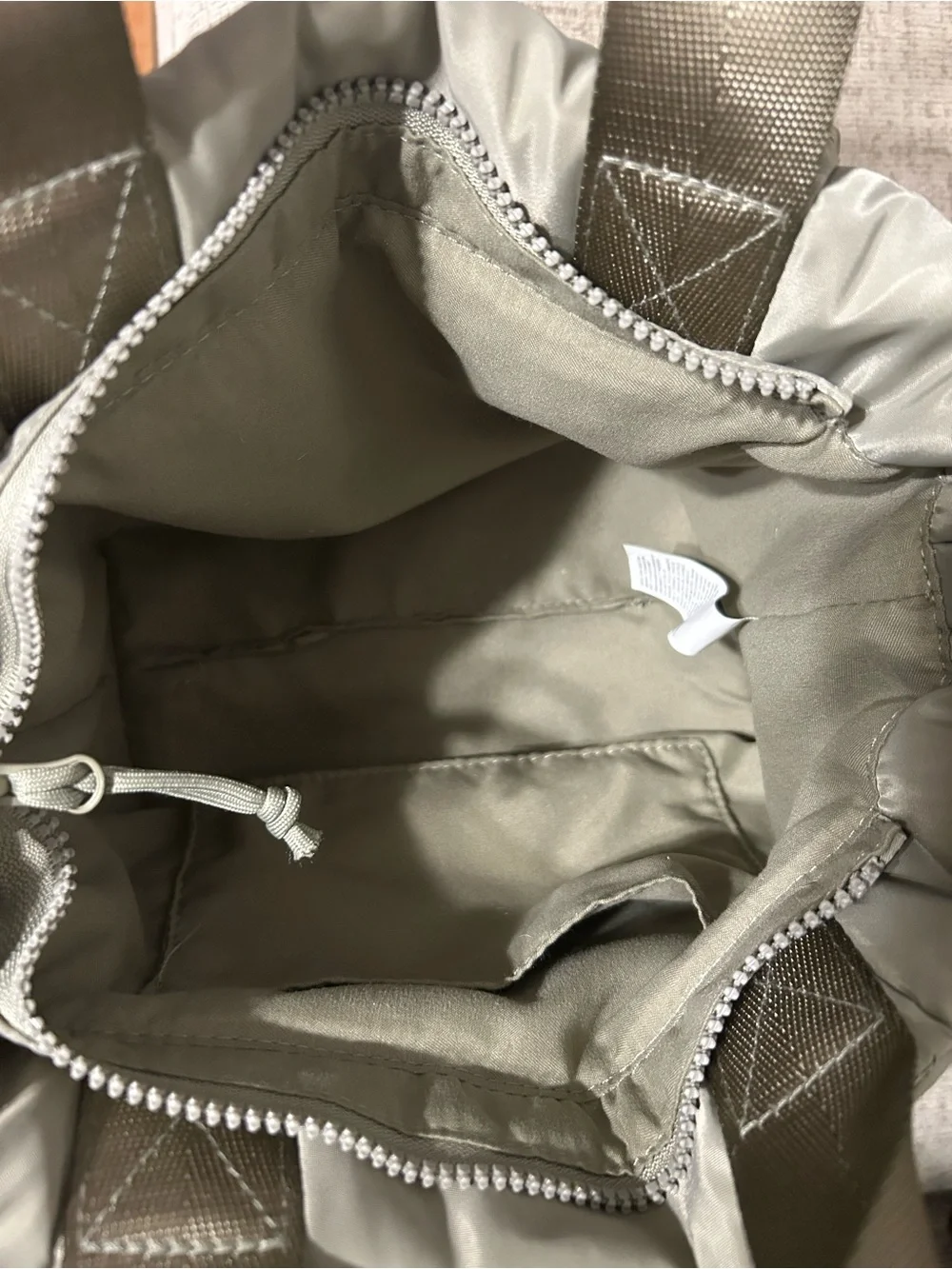 Women's Olive Nylon Crossbody Bag